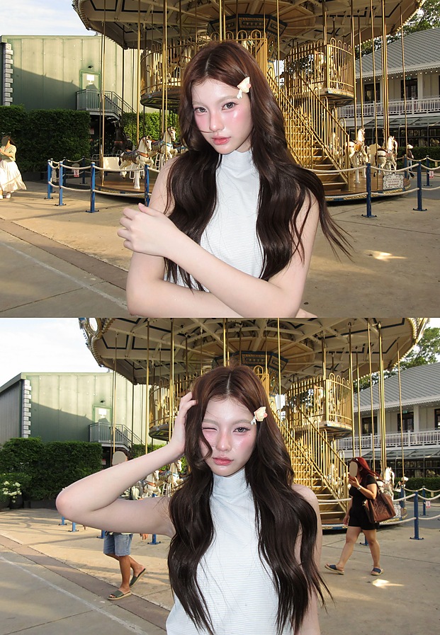 พั้นรักแมว พั้น พันธิตา ถ่ายแบบลุคม้าหมุนสุดโรแมนติก